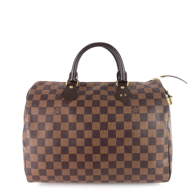 Speedy 30 Damier Ebene Canvas Bag