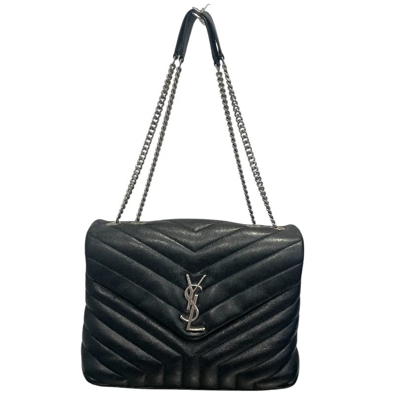 YVES SAINT LAURENT/Cross Body Bag/OS/Leather/BLK/LOULOU BAG