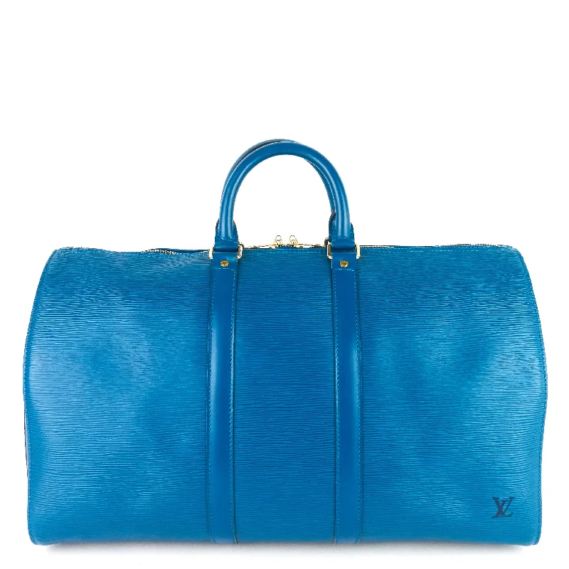 Keepall 45 Blue Epi Leather Bag