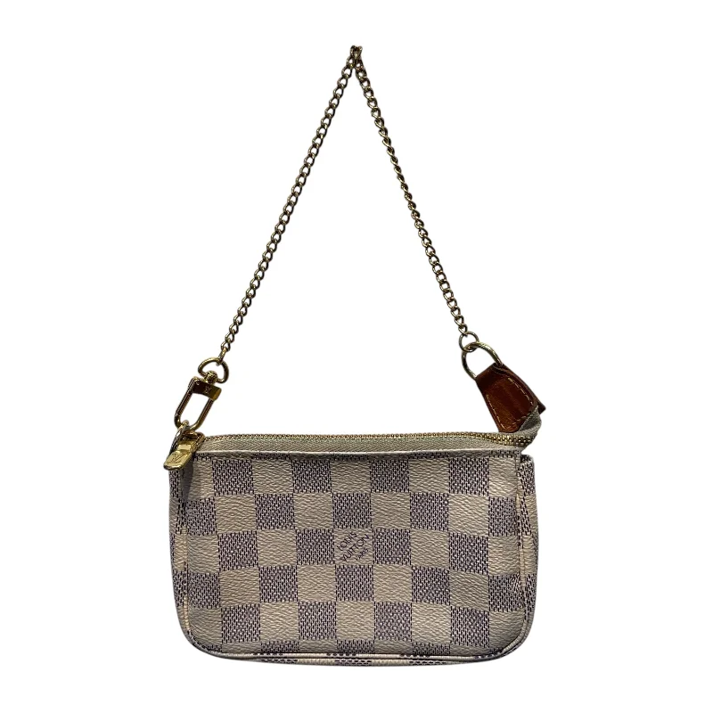 LOUIS VUITTON/Pouch/Monogram/Leather/WHT/Damier Azur Pochette Mini