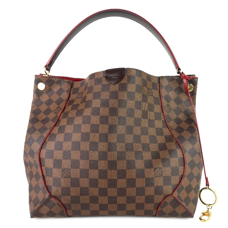 Caissa Damier Ebene Canvas Tote Bag