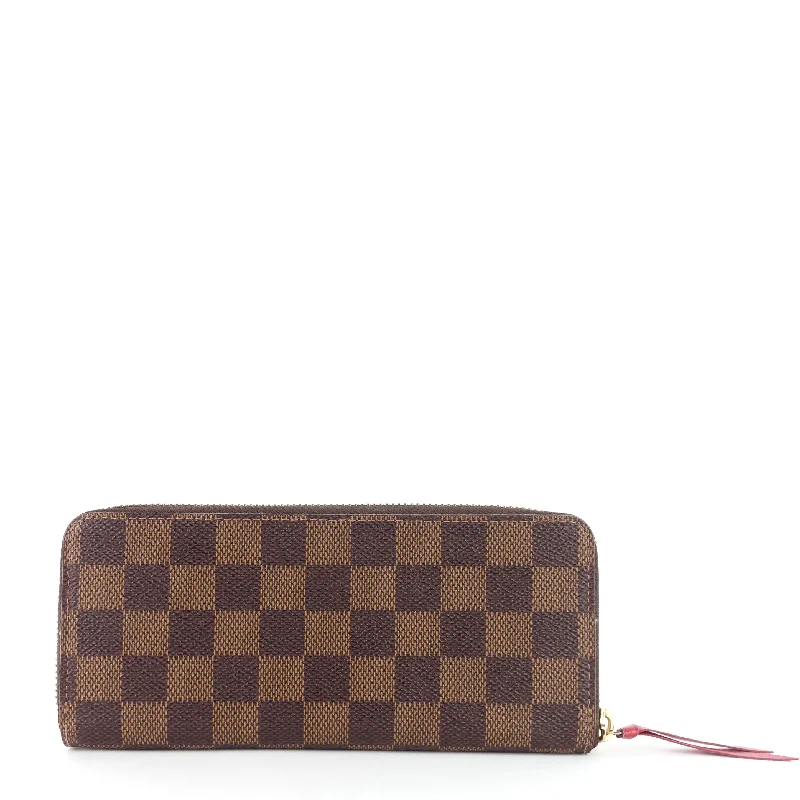 Clémence Damier Ebene Canvas Wallet