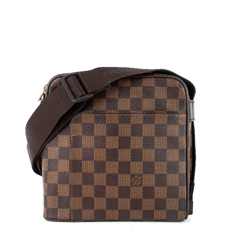 Olav PM Damier Ebene Canvas Messenger Bag