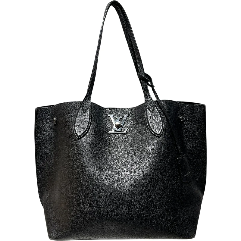 LOUIS VUITTON/Tote Bag/Leather/BLK/TAURILLON LOCKME CABAS