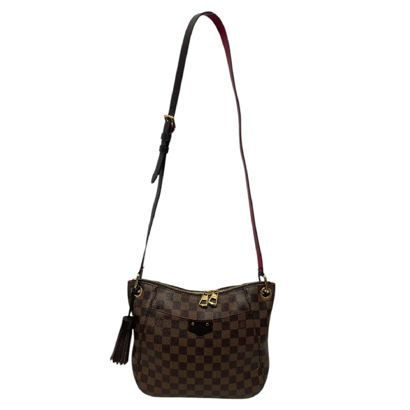 LOUIS VUITTON/Cross Body Bag/Monogram/Leather/BRW/DAMIER EBENE SOUTH BANK