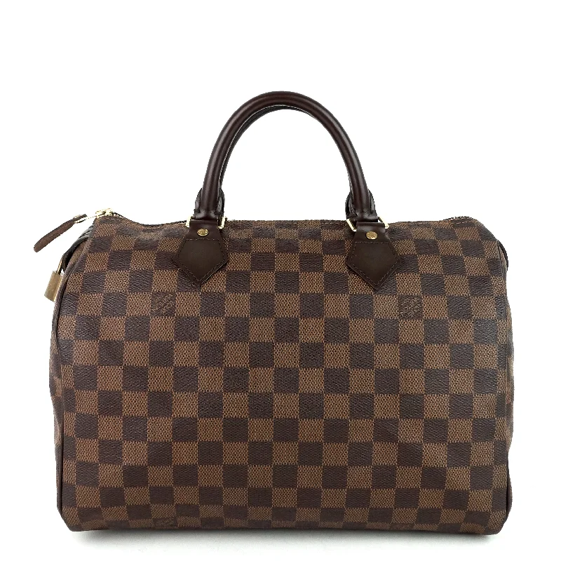 Speedy 30 Damier Ebene Canvas Bag