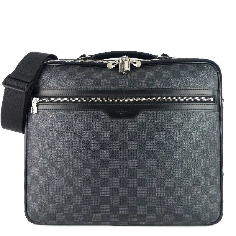 Steeve Damier Graphite Canvas Briefcase Bag