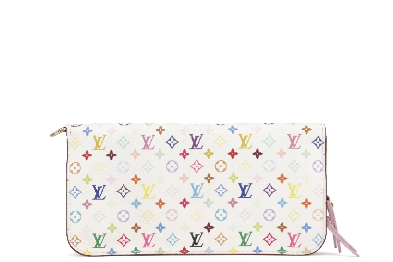 LOUIS VUITTON M93751 INSOLOTE ZIPPY LONG WALLET (CA1039) WHITE MONOGRAM MULTICOLOR, WITH BOX, NO DUST COVER