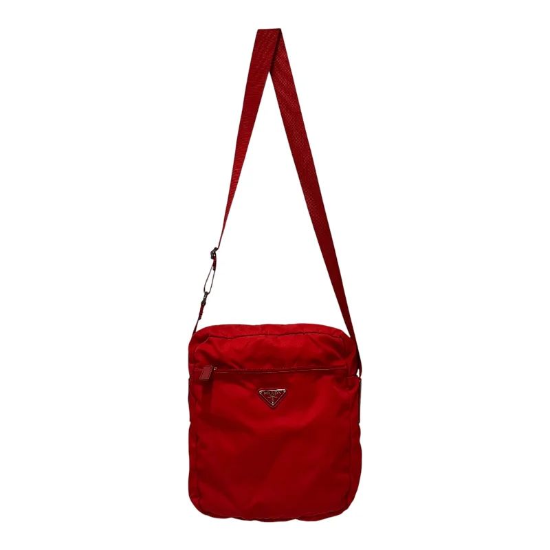 PRADA/Cross Body Bag/OS/Nylon/RED/Crossbody Bag