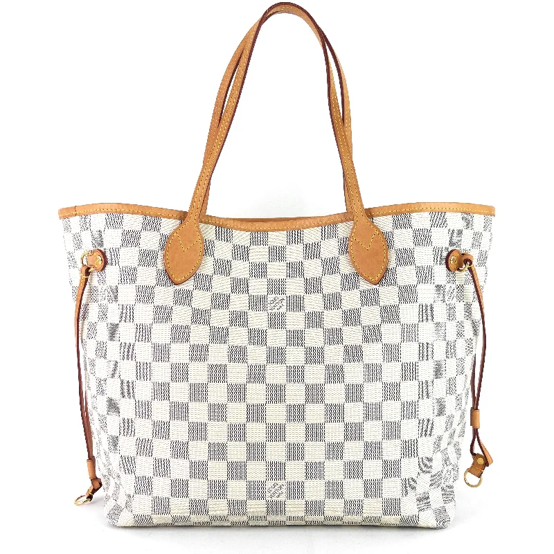 Neverfull MM Damier Azur Canvas Bag