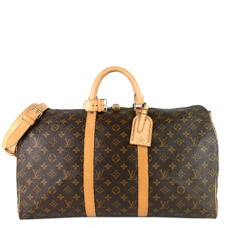 Keepall 50 Bandoulière Monogram Canvas Bag