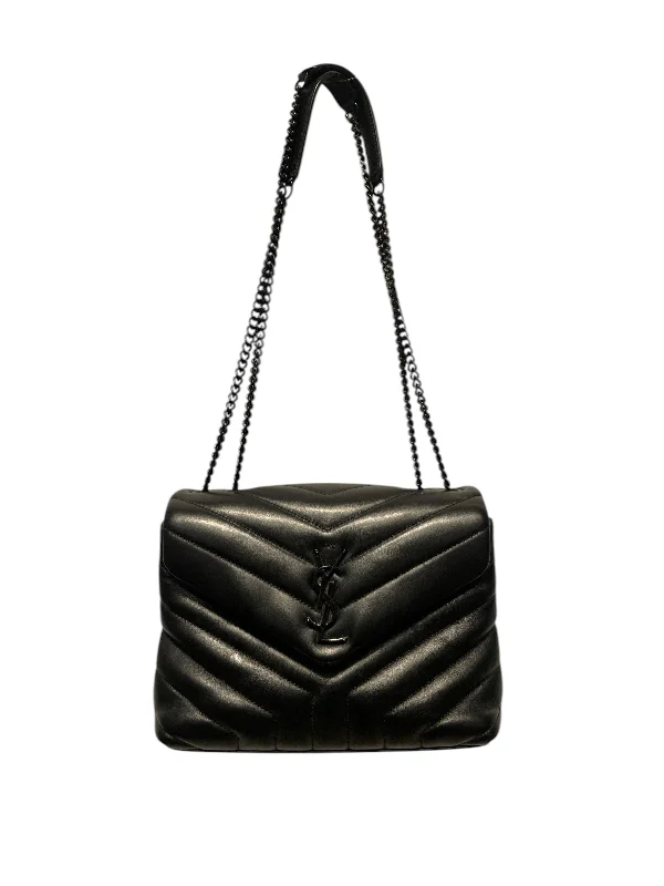 SAINT LAURENT/Cross Body Bag/OS/Leather/BLK/LouLou Crossbody Bag