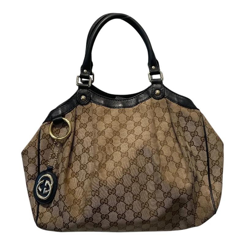 GUCCI/Hand Bag/Monogram/Cotton/CML/SUKEY