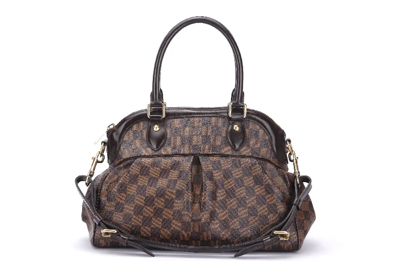 LOUIS VUITTON N51997 TREVI (TJ0181) PM SIZE, DAMIER ÉBÈNE CANVAS, WITH STRAP, NO DUST COVER