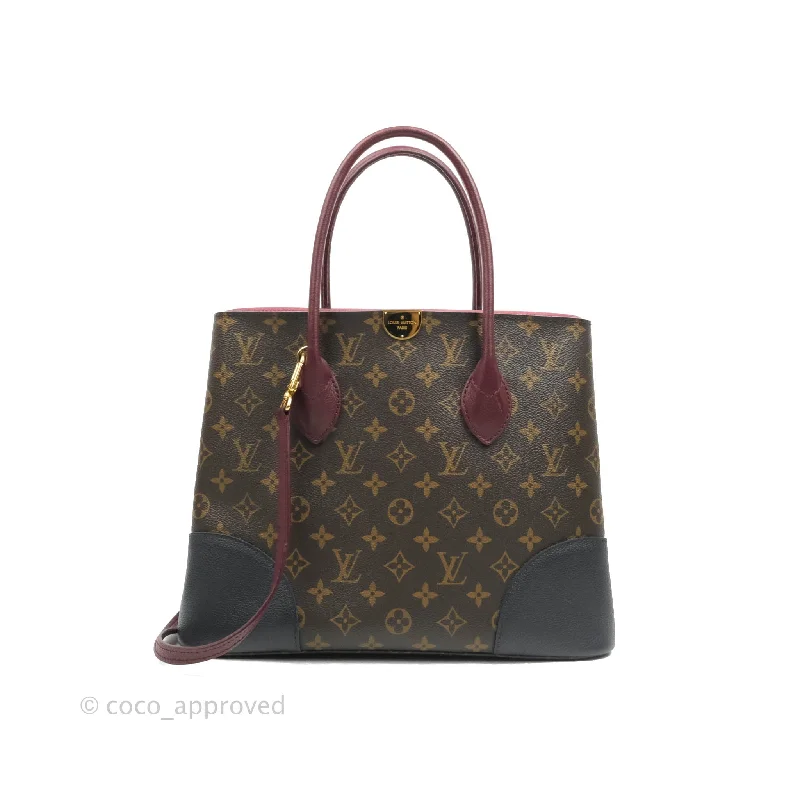 Louis Vuitton Flandrin Monogram Navy Burgundy Tote Bag