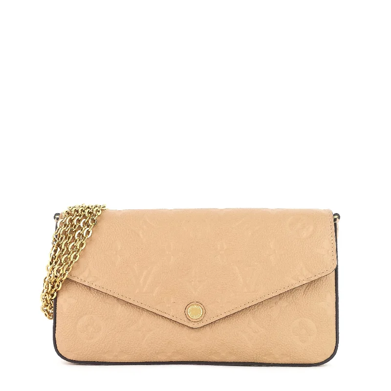 Pochette Félicie Monogram Empreinte Leather Chain Wallet Bag