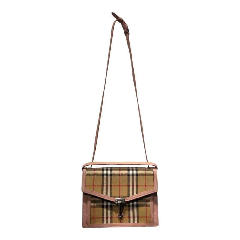 BURBERRY/Cross Body Bag/Plaid/PNK/macken / silver hardware