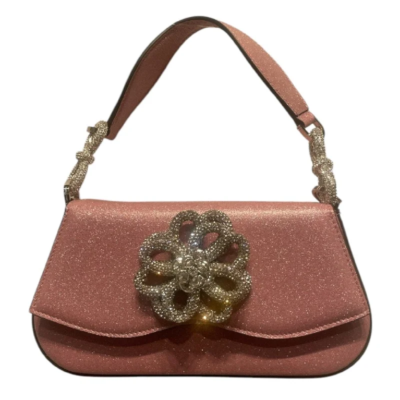 Mach & Mach/Hand Bag/OS/PNK/Floral Studded Hang  Bag