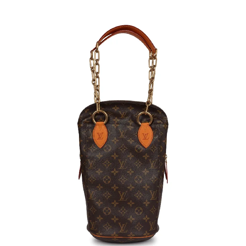 Louis Vuitton x Karl Lagerfeld Iconoclast Mini Punching Bag Brown Monogram Canvas Brass Hardware