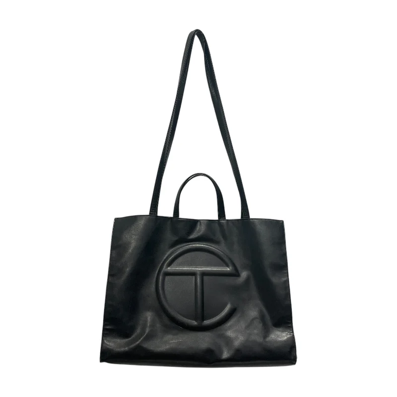 Telfar/Hand Bag/L/Leather/BLK/Vegan Leather Logo Bag