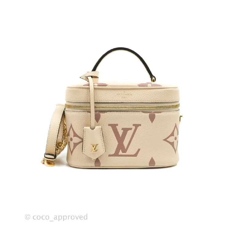 Louis Vuitton Empreinte Monogram Giant Vanity PM Creme Bois De Rose