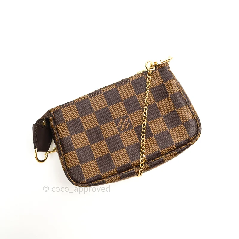 Louis Vuitton Mini Pochette Accessories Damier Ebene Canvas