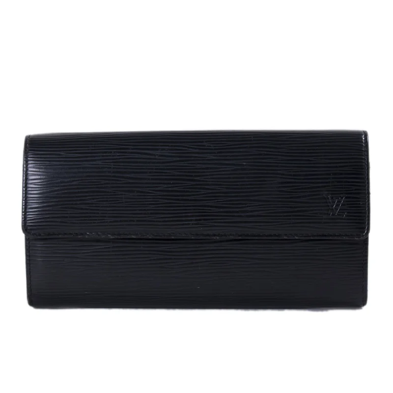 Louis Vuitton Black Epi Leather Sarah Wallet