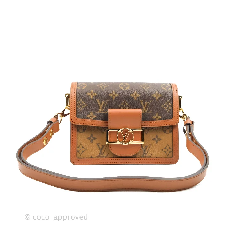 Louis Vuitton Mini Dauphine Monogram Tan Calfskin