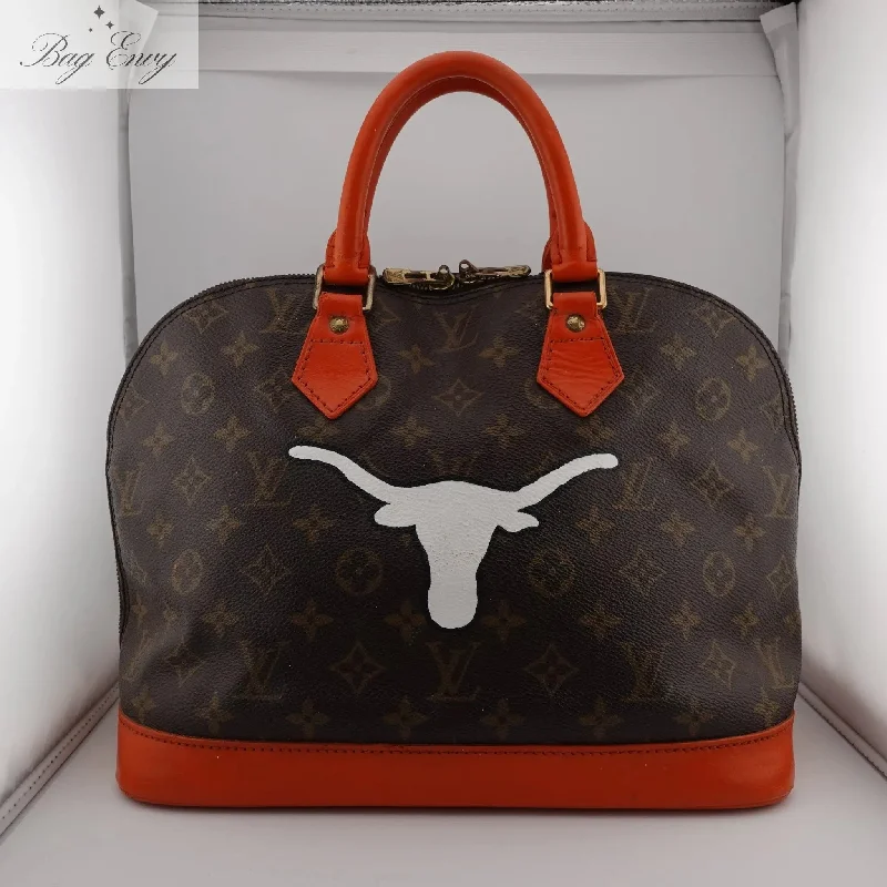 LOUIS VUITTON Monogram Alma with Custom Longhorn Art