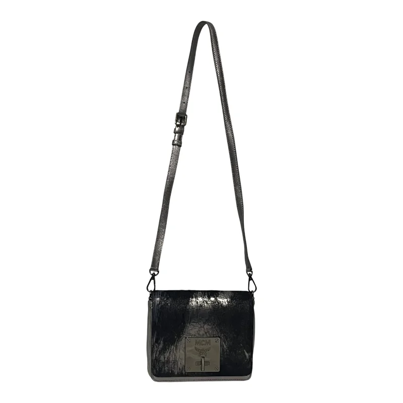 MCM/Cross Body Bag/Suede/IDG/silver crossbody