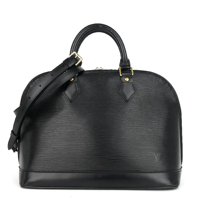 Alma Black Epi Leather Bag