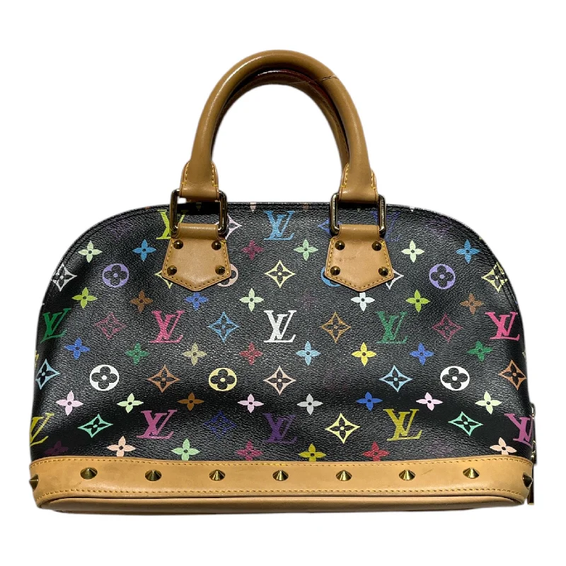 LOUIS VUITTON/Hand Bag/Monogram/Leather/BLK/MULTICOLOR ALMA