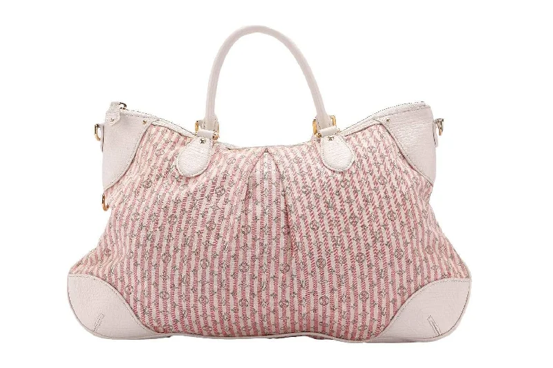 Louis Vuitton Pink Marina Monogram Hobo Mini Lin 2 Way Use Bag with Strap & Dust Cover