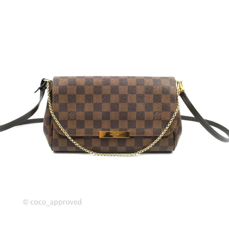 Louis Vuitton Damier Ebene Favourite MM 2-way Flap Bag