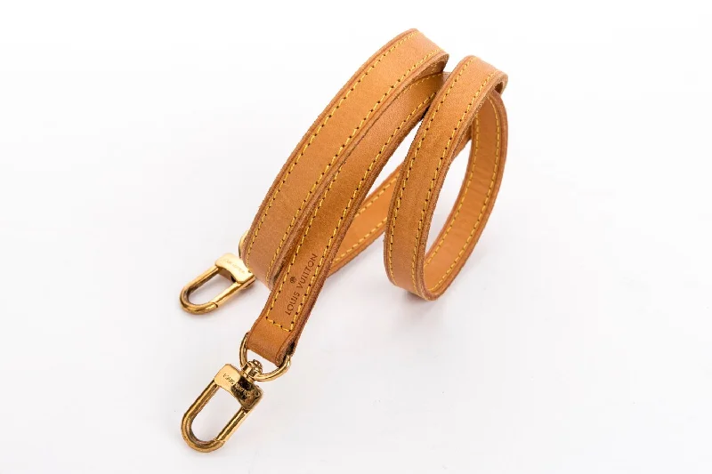 Louis Vuitton Vachetta width 15mm Shoulder Strap, Gold Hardware