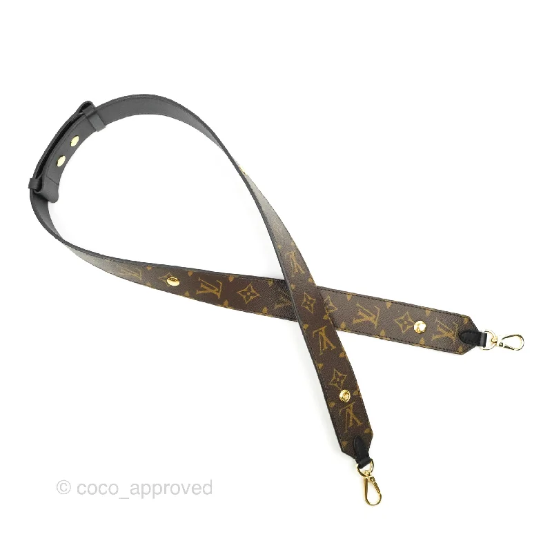 Louis Vuitton Monogram Adjustable Bandouliere Shoulder Strap Black