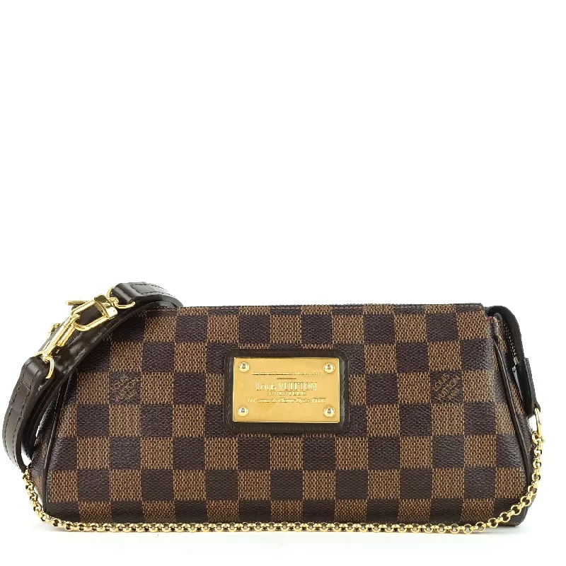 Eva Damier Ebene Canvas Crossbody Bag