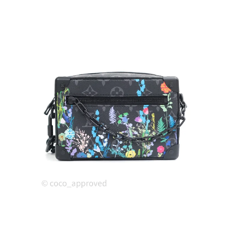 Lous Vuitton Monogram Flower Print Mini Soft Trunk Eclipse