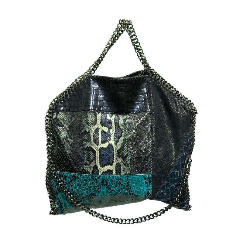 STELLAMcCARTNEY/Tote Bag/Animal Pattern/NVY/animal patchwork chain bag