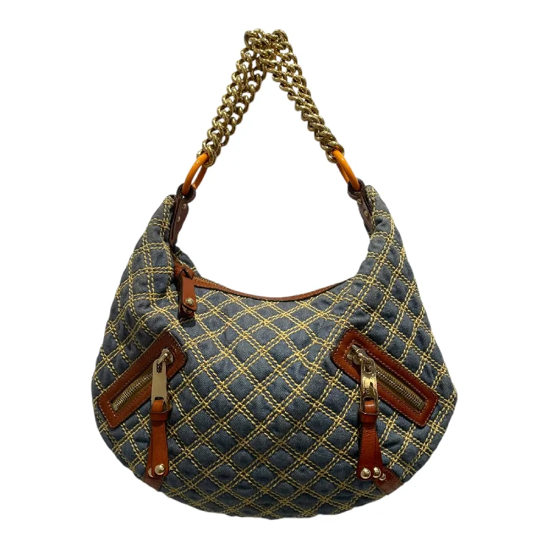 MARC JACOBS/Bag/Cotton/BLU/Gold Chain Quilted Hobo