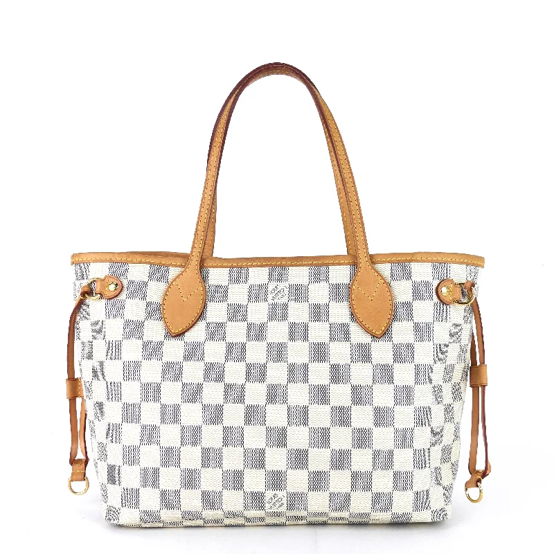 Neverfull PM Damier Azur Canvas Bag