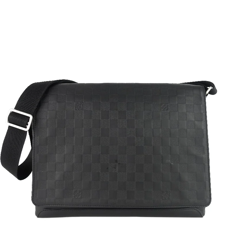 District Damier Infini Leather Messenger MM Bag