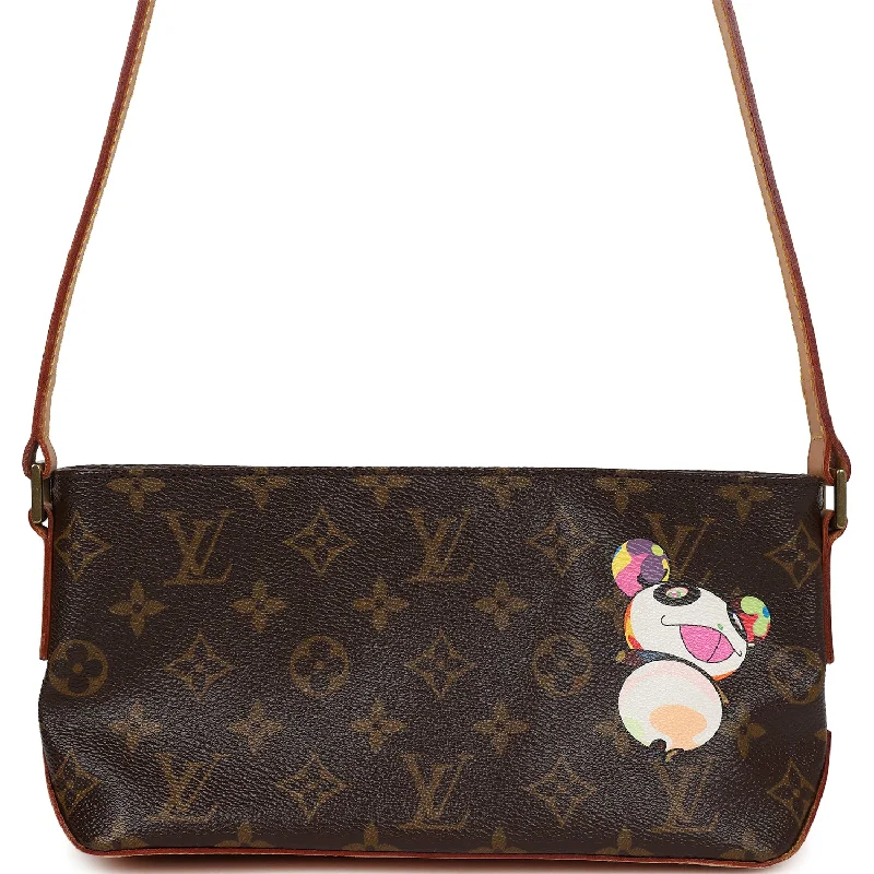 Vintage Louis Vuitton X Takashi Murakami Panda Troutter Brown Monogram Gold Hardware