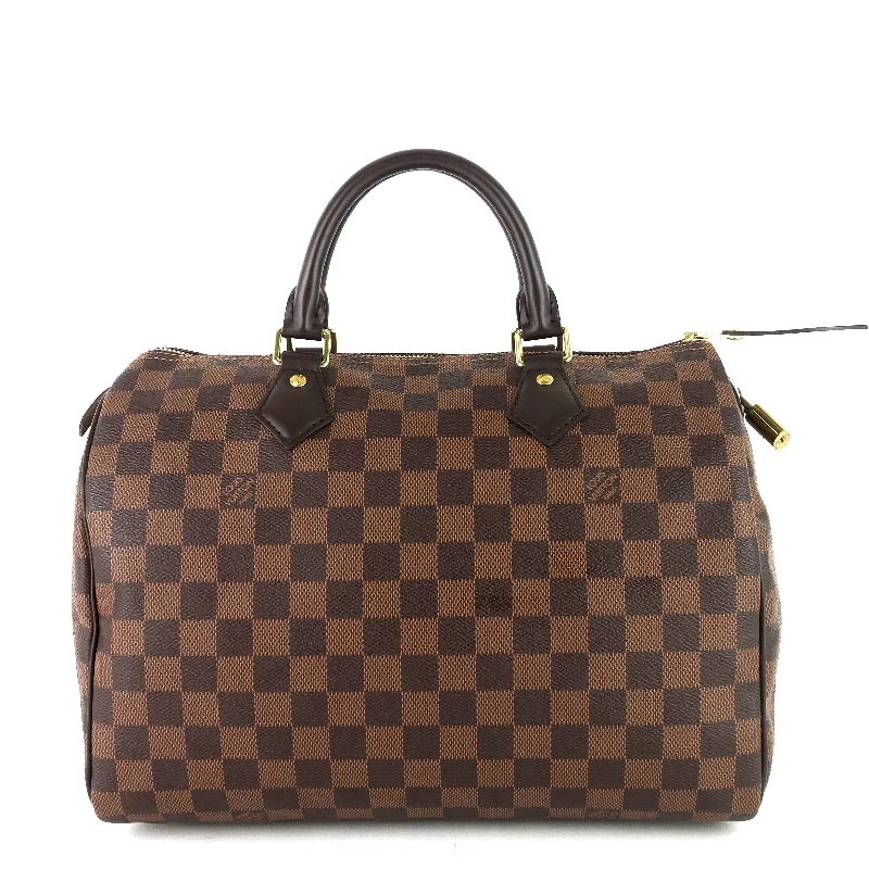 Speedy 30 Damier Ebene Canvas Bag